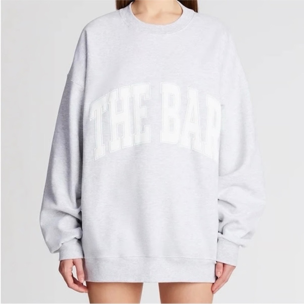 the bar heather grey sweatshirt